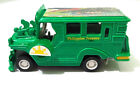 Philippine Miniature Jeepney Die-cast Metal Toy Green Color Made in Philippines
