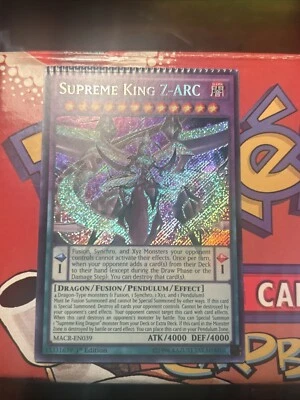 CRIMP ERROR - Supreme King Z-ARC MACR-EN039 Unlimited Secret Rare Holo - Image 1 of 2