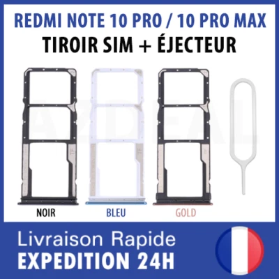 XIAOMI REDMI NOTE 10 PRO 4G tiroir carte SIM Micro SD card tray slot holder