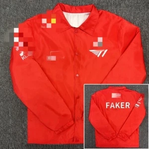 NEW 2025 LCK Team T1 Uniform Jersey S15 Faker Coat Jacket Tops Costumes Unisex - Picture 1 of 11