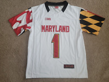 University of Maryland Stefon Diggs #1 White Jersey All Stitched Brand New Small