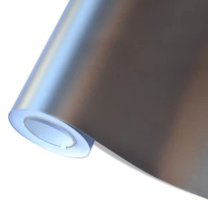 6,71€/m² Auto Folie Dunkelgrau Matt 5m x152cm Luftkanäle Car Wrap - Bild 1 von 1