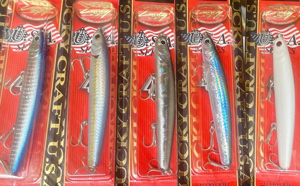 LÁPIZ DE HUNDIMIENTO LUCKY CRAFT WANDER SLIM 110 3/4 OZ SIN LABIOS ALETEO MINNOW Foto 1 de 4