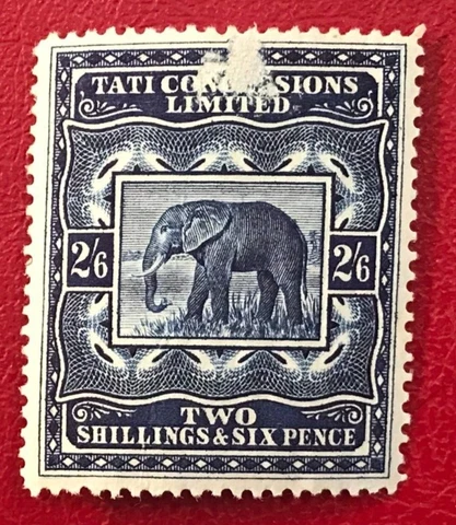 BECHUANALAND TATI CONCESSIONS REVENUE, RARE V V LH mark OG F/VF** (10-283) Cover