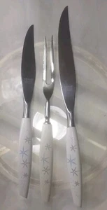 Mode Danish Atomic Starburst carving set Sheffield England MCM Retro stainless - Picture 1 of 9