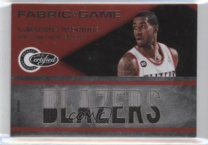 2010 Totally Certified Fabric of the Game Team Name Prime /25 LaMarcus Aldridge