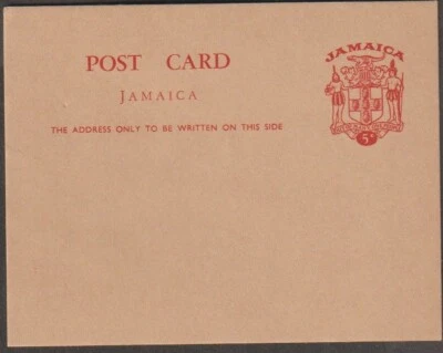 Ямайка 5c красная открытка - Изображение 1 из 2