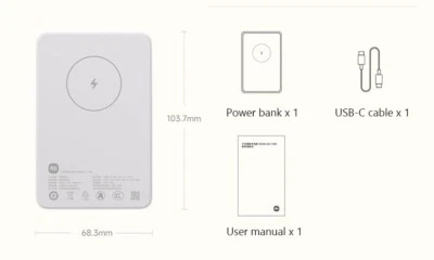 Xiaomi Wireless Magnetic Phone Charger Power Bank 5000mAh For iPhone 12 13 14 15 - Image 1 of 4