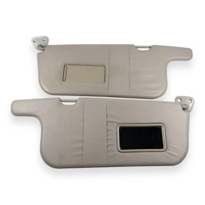 1998-2002 Toyota Corolla Driver & Passenger Side Sun Visor Pair Beige Vinyl - Image 1 of 4