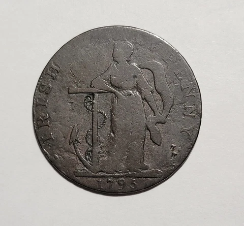 1795 Irish Half Penny/Liberty And Security Cover
