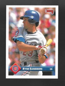RYAN SANDBERG 1993 DONRUSS BASEBALL CARD #344 CHICAGO CUBS - NM OR BETTER - Picture 1 of 2