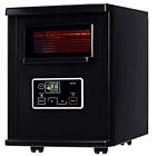 Costway Portable Infrared Quartz Space Heater 1500-W LED Display Black W/ Remote