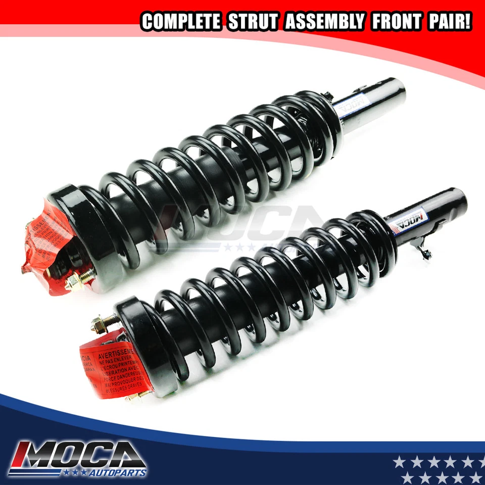 Front Pair Complete Shocks & Struts For 1992 1993 1994 1995 Honda Civic 1.5 1.6L Foto 1 de 4