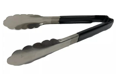 Vollrath Utility Tong 12" Long - Kool-Touch. BLACK Handle Heavy Duty NEW Tongs - Image 1 of 4