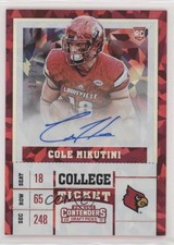 2017 Contenders Draft Picks Cracked Ice Ticket /23 Cole Hikutini Rookie Auto RC