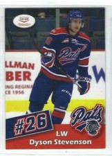 2012-13 Regina Pats (WHL) Dyson Stevenson 