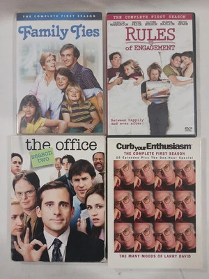 TV Show Comedy DVD Lot Complete Season Rules Engagement Family Ties Office Curb  - Image 1 of 4