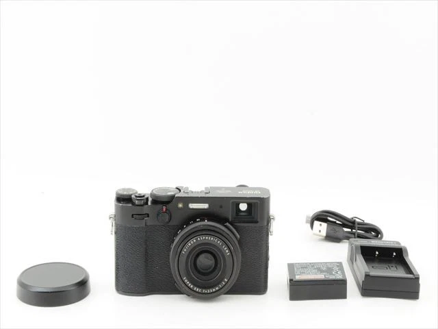 Fujifilm X100V Black 26.1MP Shutter count 6100 Top Mint #23264E - Image 1 of 4