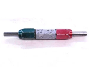 .2930 & .3030 CL Z PIN PLUG GAGE GO NO GO .2969 -.0039 19/64 7.696 mm .293 .303 - Picture 1 of 1