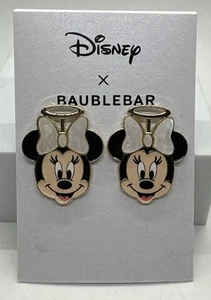 Disney BaubleBar Minnie Mouse Angelo Costume Orecchini a perno NUOVO - Foto 1 di 7