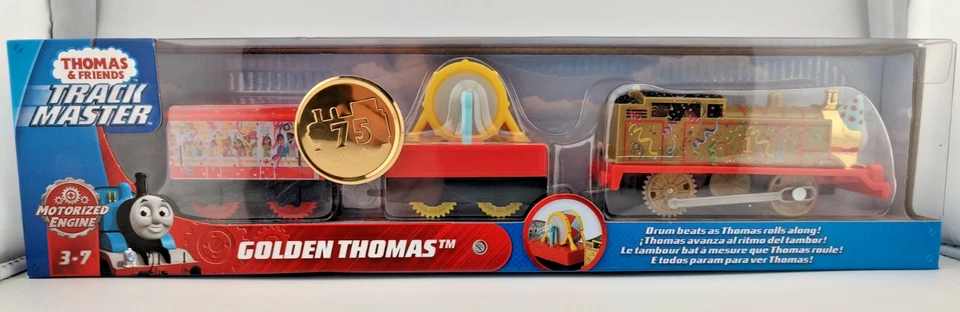 *thomas & Friends Trackmaster Golden Thomas 2020 75th Birthday Gold Train