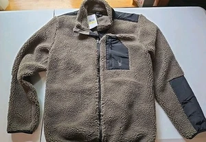 SPYDER MEN'S SHERPA MILITANT JACKET - SIZE: MEN M - FALCON - Picture 1 of 6