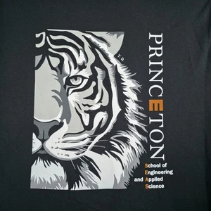 Princeton University Engineering T-Shirt Men's Medium Tiger Mascot Graphic Tee I - Picture 1 of 9
