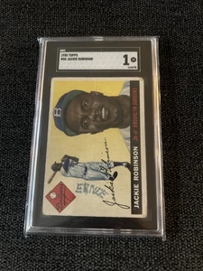 JACKIE ROBINSON 1955 TOPPS #50 SGC 1 BROOKLYN DODGERS “ Ernie “ Look! - Picture 1 of 3