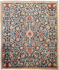 Tappeto Vintage Arti e Mestieri Europei Design Donegal Blu 300cmx359cm 10x12 C.1950 - Foto 1 di 11