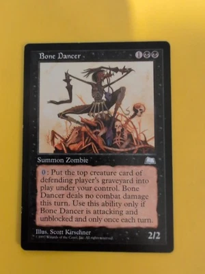 Bone Dancer. Summon  Old Vintage. Weatherlight  Magic the Gathering Card. - Image 1 of 4