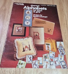 Charted Alphabets for Boys & Girls Cross Stitch Pattern Booklet Leisure Arts1979 - Picture 1 of 2