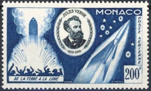 [219] Monaco 1955 J Verne Luftpost guter Stempel sehr schön postfrisch Wert 42 $ - Bild 1 von 1