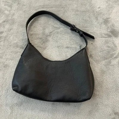 Bolso de Hombro Banana Republic Cuero Negro Media Luna Hobo 2024 Bolso de Mano Foto 1 de 4