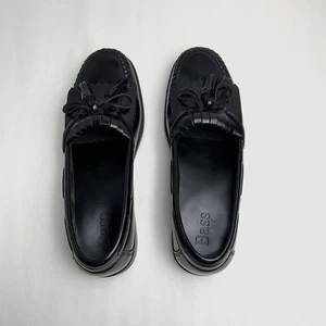 MOCASINES DE CUERO BAJO MUJER PINCEL NEGRO PICOS TALLA 9M - Imagen 1 de 7