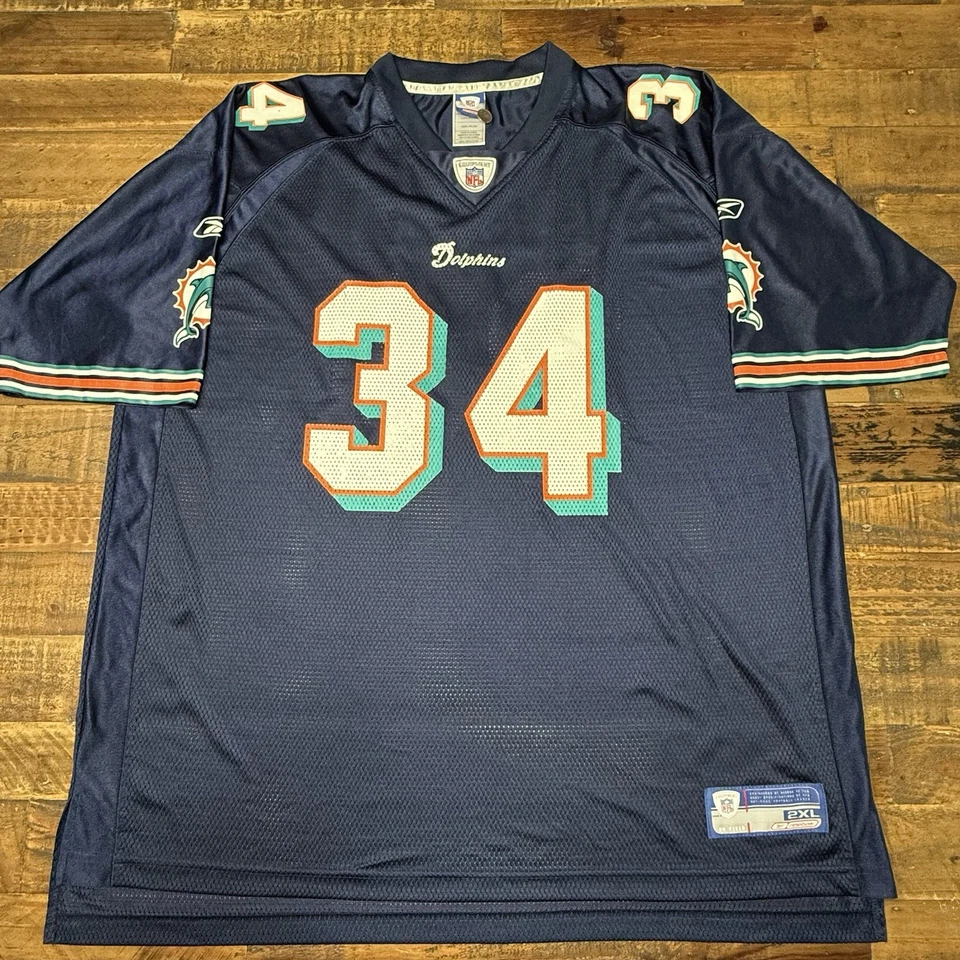 Vtg NFL Miami Dolphins Reebok Ricky Williams #34 Football Jersey Size XL *RARE* - Image 1 of 4
