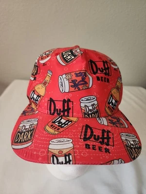 Boné Duff Beer logotipo chapéu vermelho The Simpsons 20th Century Fox 2015 adulto OSFM - Imagem 1 de 4