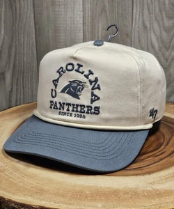 Carolina Panthers 47 Brand Golfer Rope SnapBack Adjustable Hat Cap NFL - Picture 1 of 13