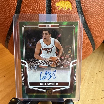 2024-25 Donruss Signature Series Cole Swider Auto #SS-CSH 24/75 - Image 1 of 4