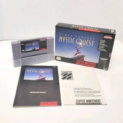 FINAL FANTASY: MYSTIC QUEST Super Nintendo SNES 1992 Manual Box - Image 1 of 4