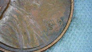 1969 S Lincoln Cent DDO/RPM - Bild 1 von 3