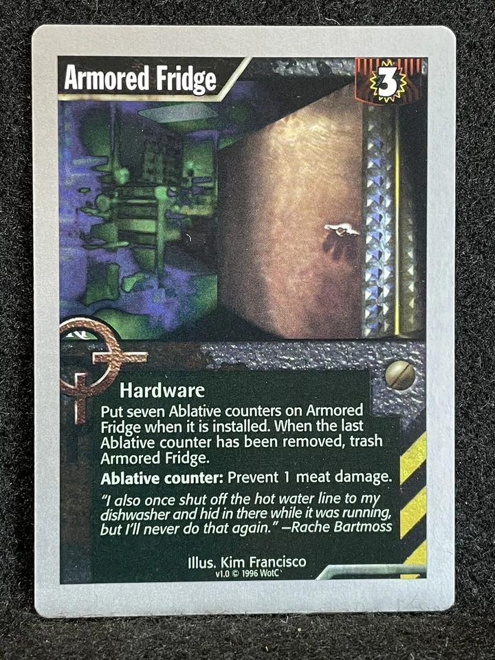  Netrunner 1996 WOTC Uncommon Hardware - Armored Fridge (FREE SHIPPING) - Image 1 of 1
