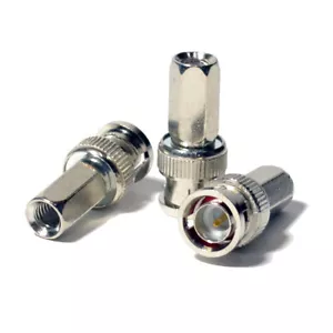 Twist on BNC Male Connector Adapter for RG59 Coax Cable CCTV Camera Wholesale - Picture 1 of 3