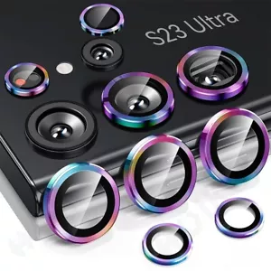 For Samsung Galaxy S23 Ultra S23 Plus Metal Rings Camera Lens Protective Cover - Picture 1 of 13