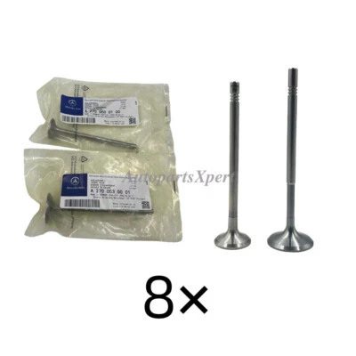 For Mercedes-Benz M270 1.6 2.0 W176 W242 W246 OEM Engine Intake & Exhaust Valves - Imagem 1 de 4