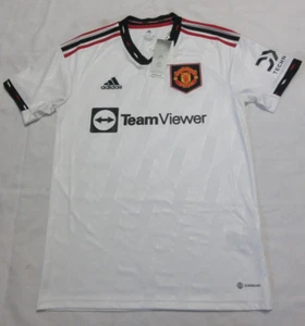 Adidas Aeroready Men's Manchester United Football Club Soccer WhiteJersey Size S - Picture 1 of 3