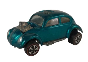 Hot Wheels Custom Volkswagen Original Redline 1967 Car Green Blue White Interior - Picture 1 of 13