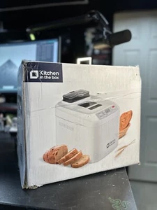 Máquina de pan Kitchen in the Box de 2 lb con dispensador automático de nueces de frutas, 12 ajustes preestablecidos - Imagen 1 de 7