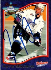 Marc Savard autographed Hockey Card (Oshawa Generals) 1998 Bowman CHL Stars #7