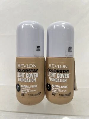 (2) Revlon 210 Creme Brûlée ColorStay Light Cover Liquid Foundation COMBINE SHIP - Image 1 of 4