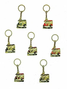 Keychain Tuk Taxi Metal Gold Thailand Asia Bangkok Multicolour - Picture 1 of 1